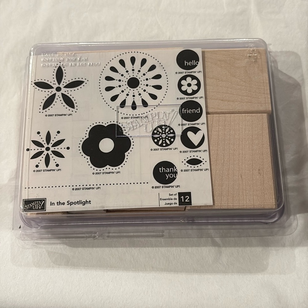Stampin Up! In the Spotlight set of 12 rubber stamps New